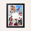 Personalized Couple Poster with Calendar - Photo Collage