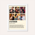 Personalized Father's Definition Collage Frame
