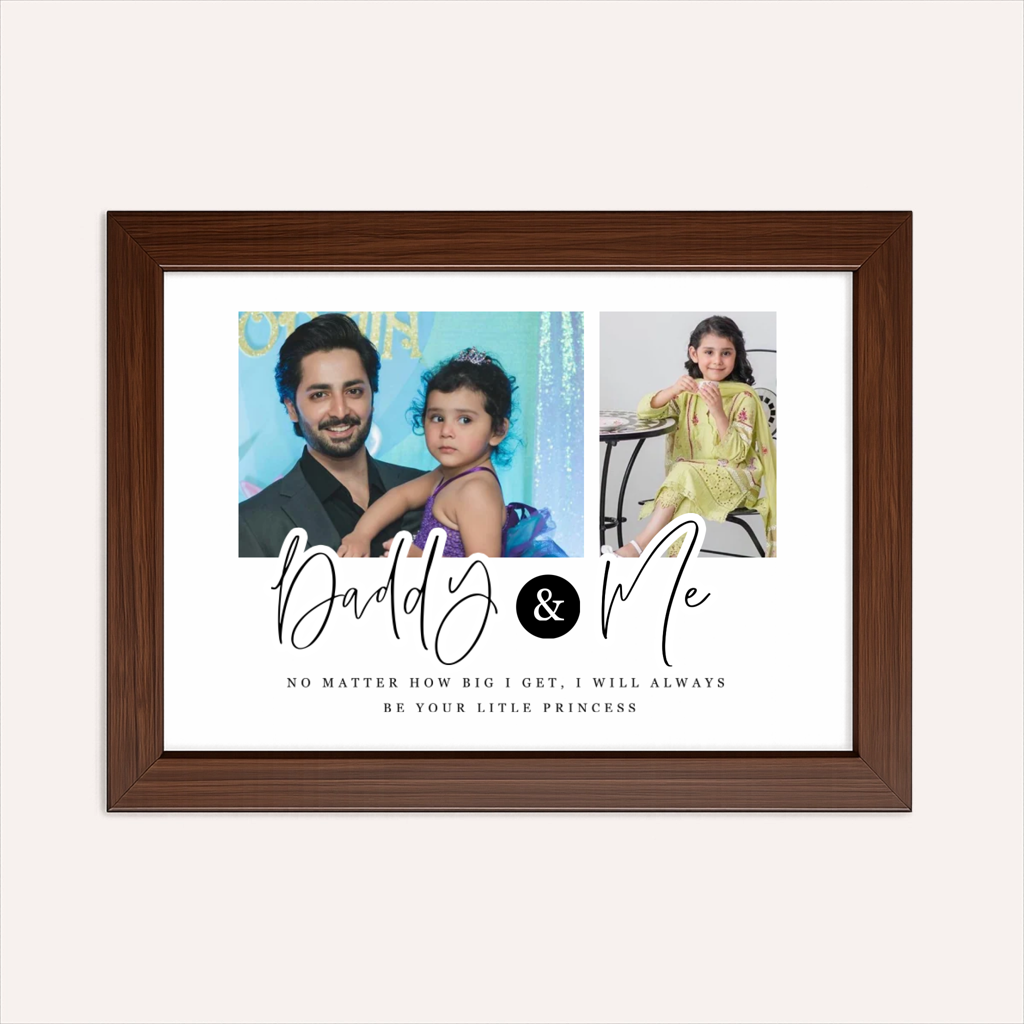 Personalized Fathers Day Frame - Daddy & Me