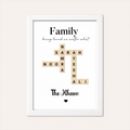 The Scrabble Family Name - Customised Frame