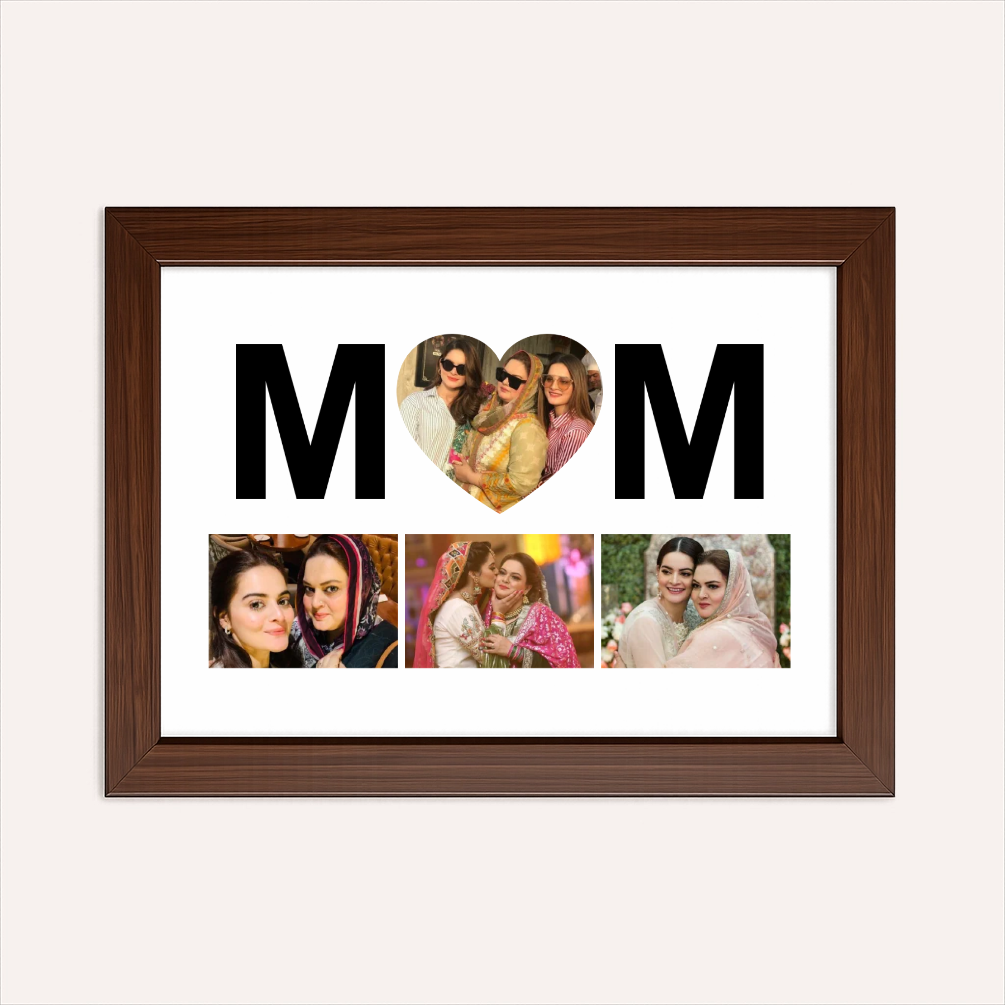 Personalized Photo collage with Heart