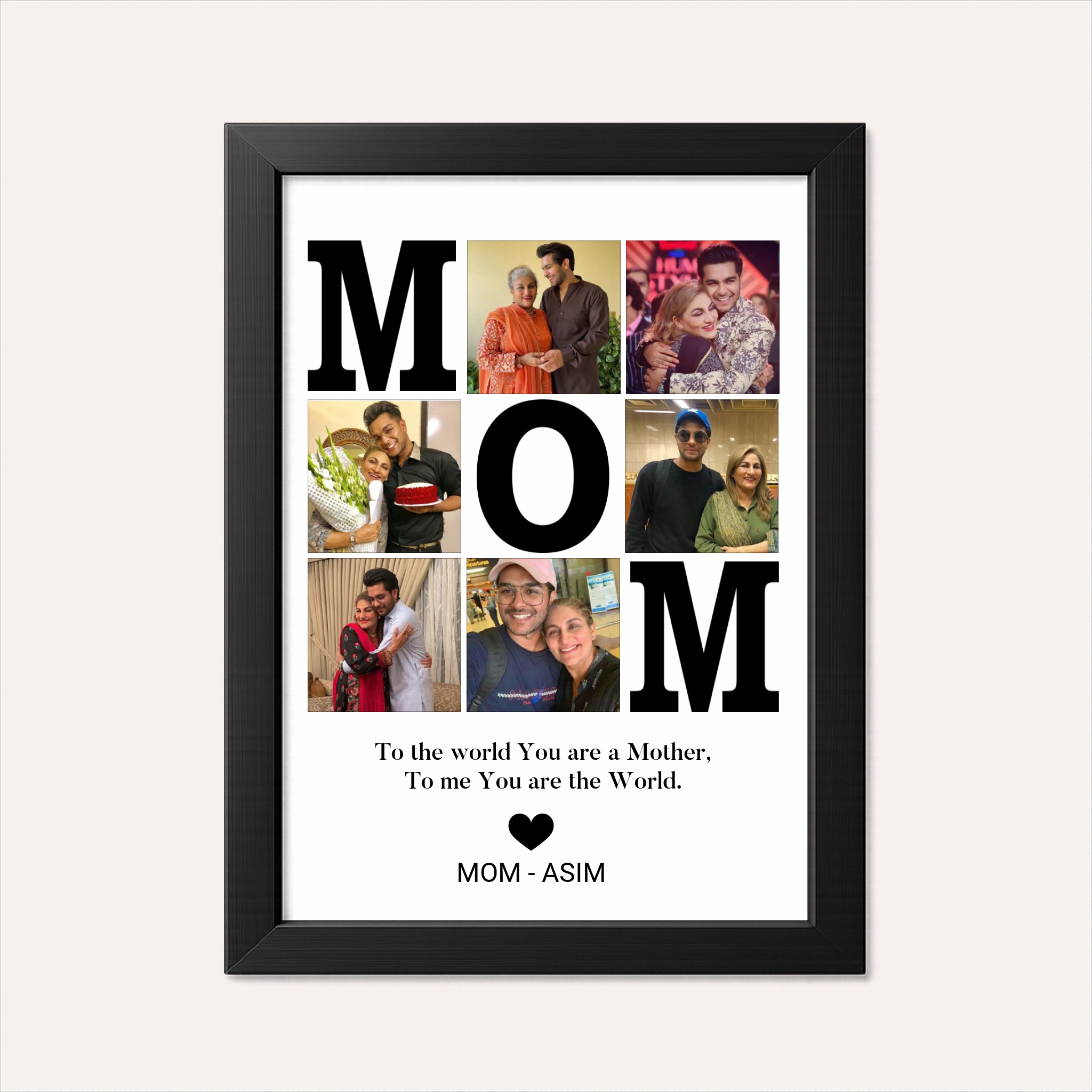 Personalized Photo Collage for Mother