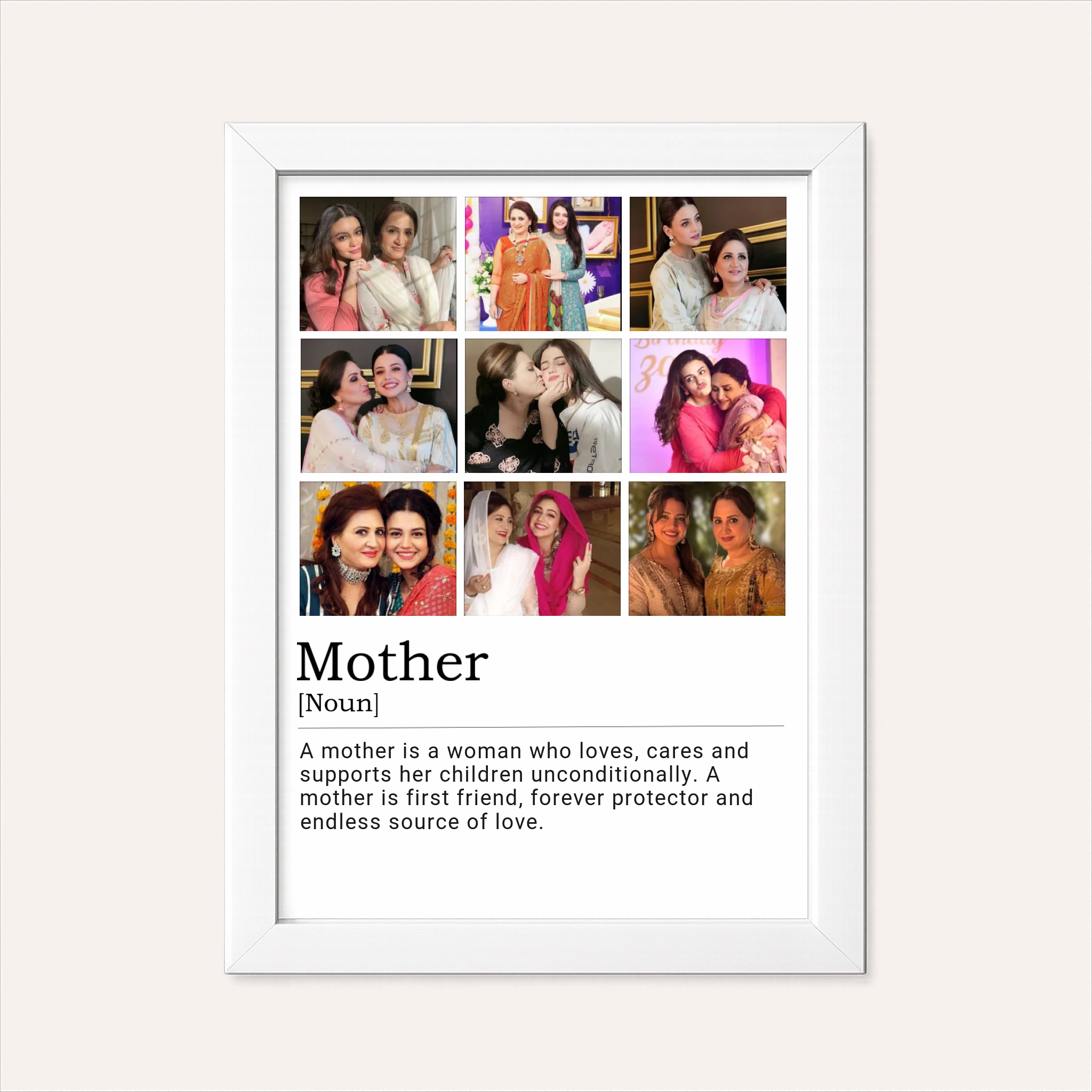 Personalized Photo Collage - Mother Definition