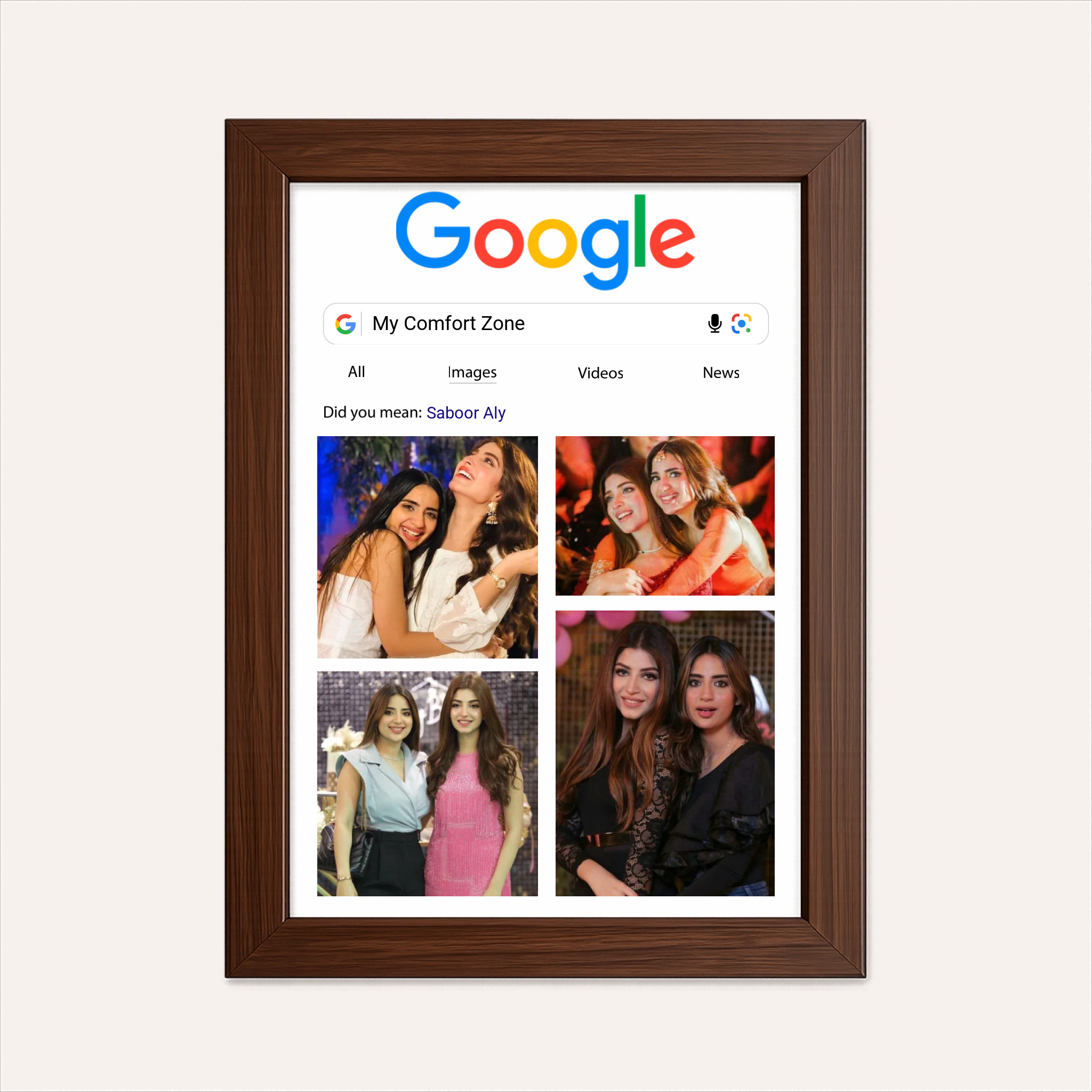 Personalized Google Photo Collage for Bestie