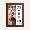 Personalized Couple Photo Collage with Date