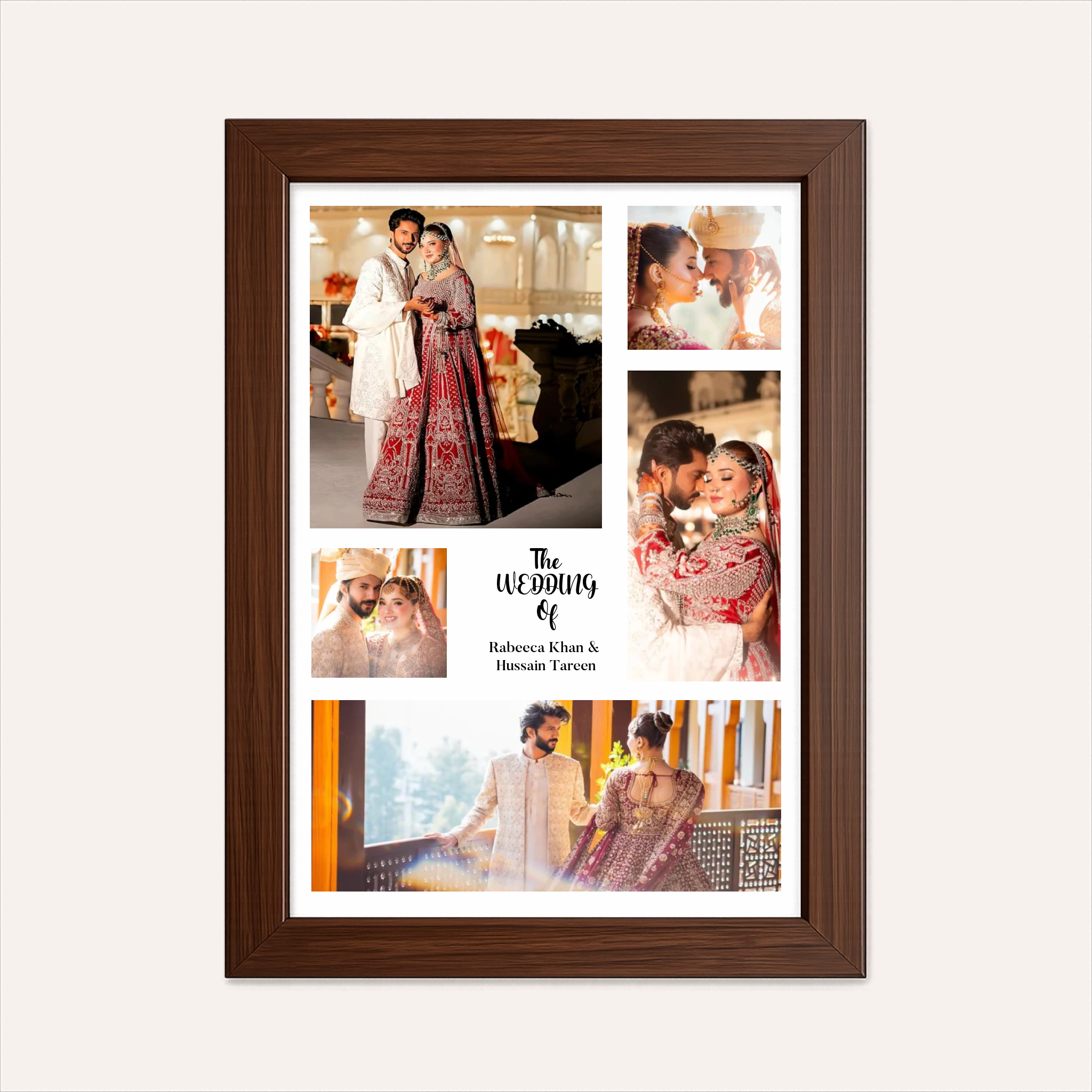 Personalized Wedding Photo Collage For Loved Ones