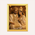 King & Queen Royal Portrait - AI Poster