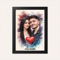 Personalized Romantic Couple - AI Poster