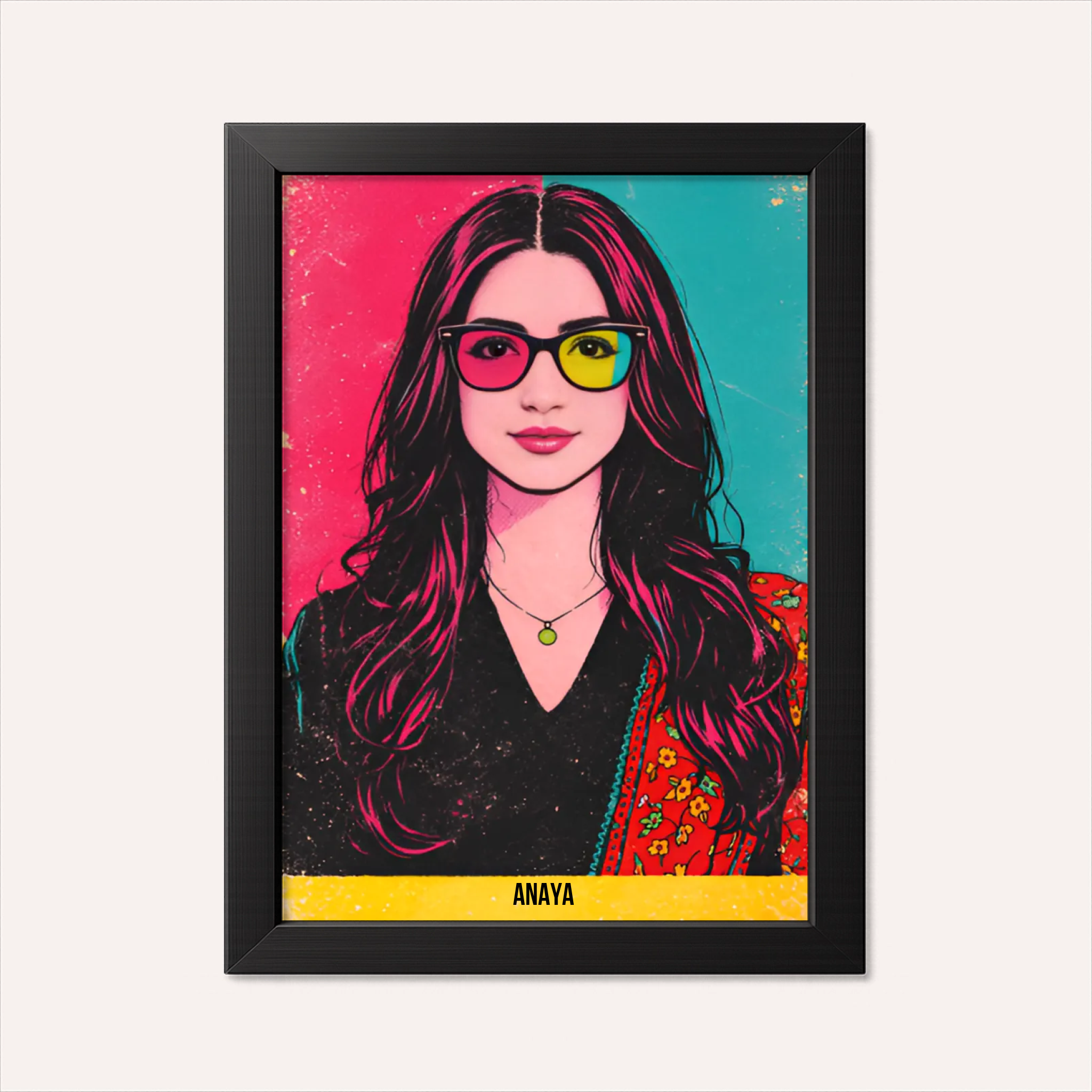 Personalised Poster - Warhol-style Portrait - AI Poster