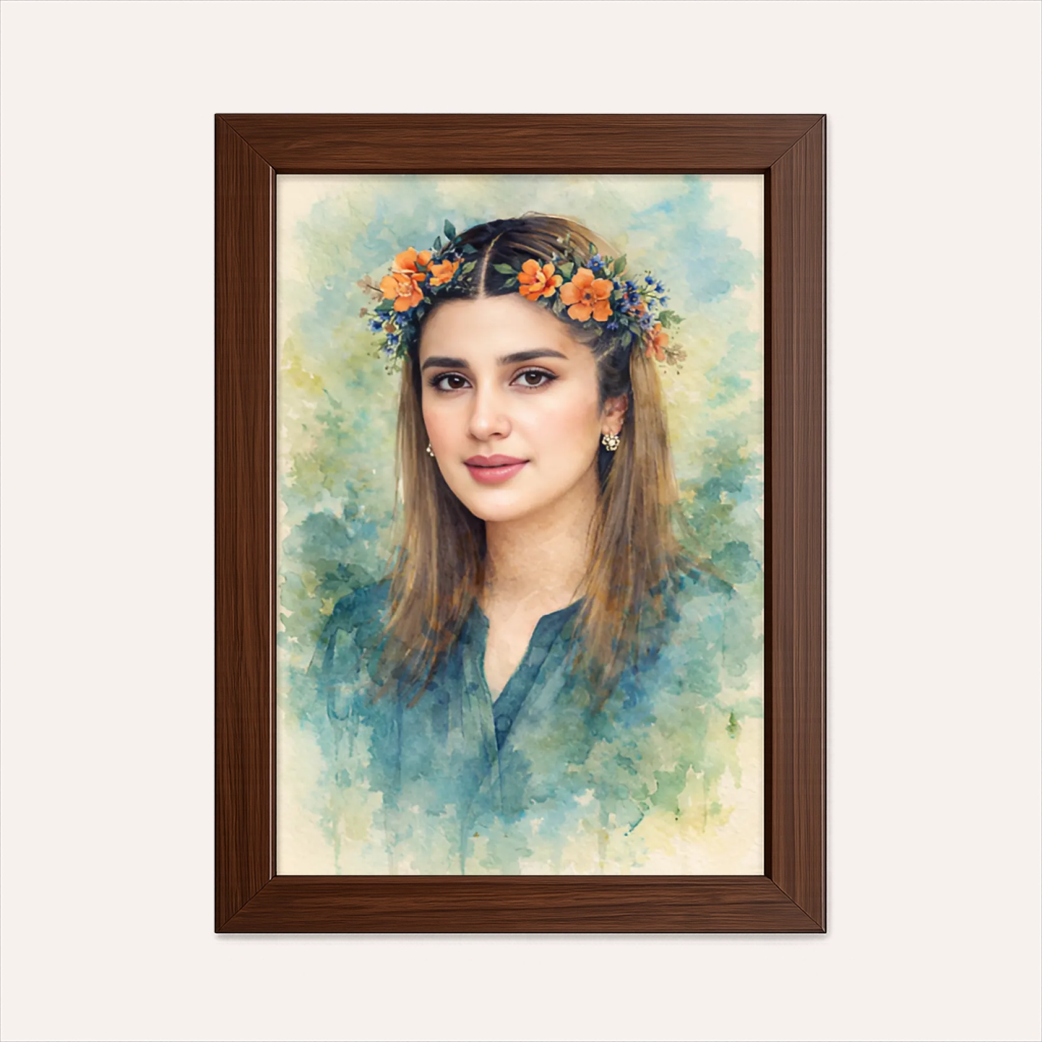 Personalised Poster - Floral Watercolor Art - AI Poster