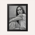 Personalised Poster - Black and White Oil Painting - AI Poster