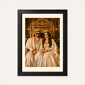 King & Queen Festive Royal Portrait - AI Poster