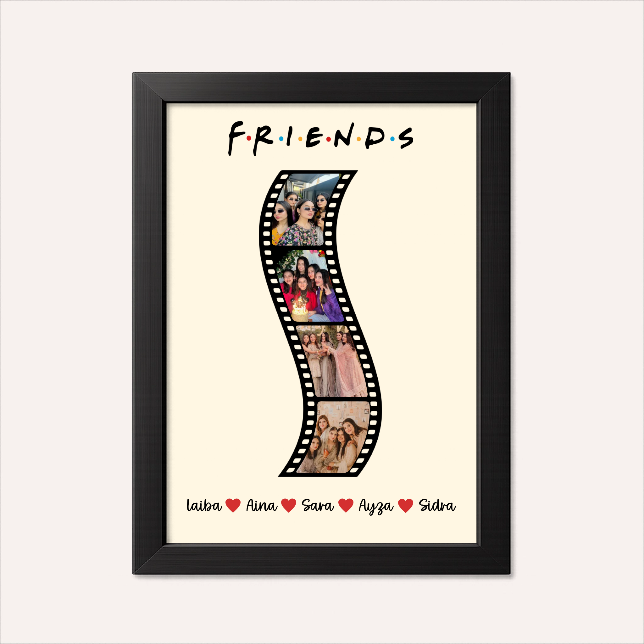 Personalized Friends Photo Collage