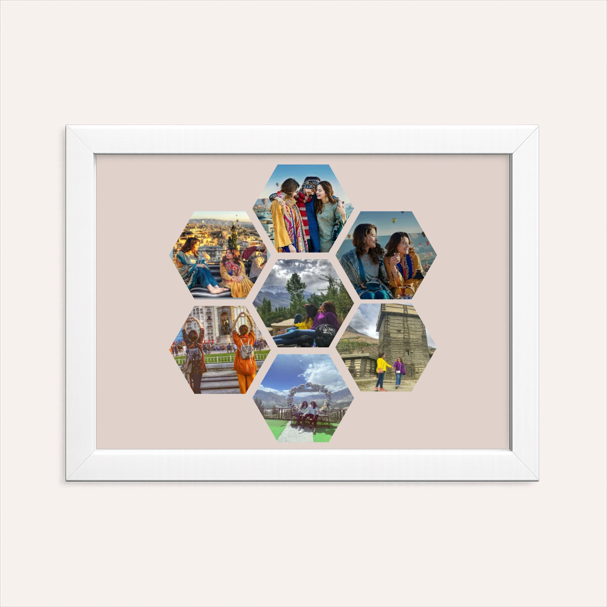 Personalized Hexagonal Photo Collage