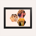 Personalized Hexagon Family Photo Frame Collage