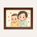 Personalized Kawaii Style Illustration Portrait - AI Poster