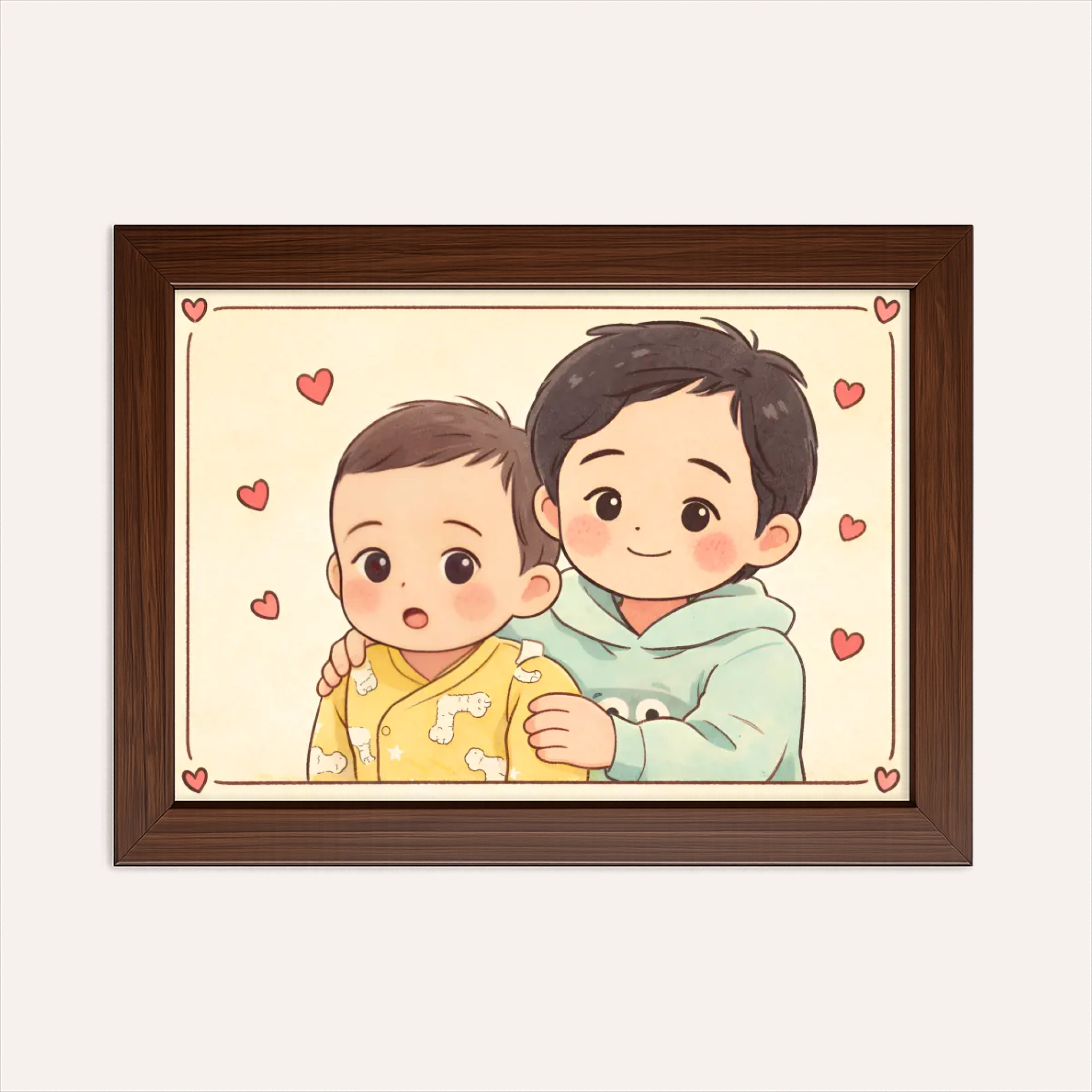 Personalized Kawaii Style Illustration Portrait - AI Poster