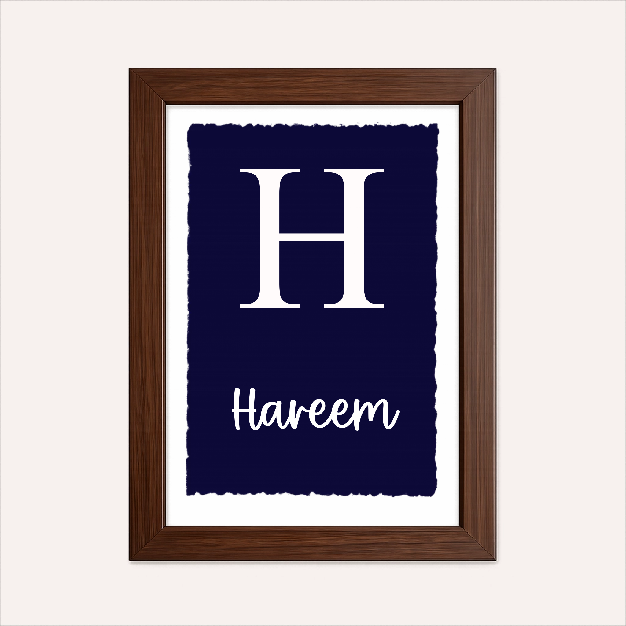 Personalized Monogram Name Frame