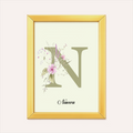 Personalized Wildflower Name Frame