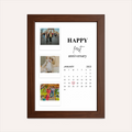 Personalized Anniversary Photo Frame Collage With Calendar